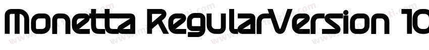 Monetta RegularVersion 1000字体转换